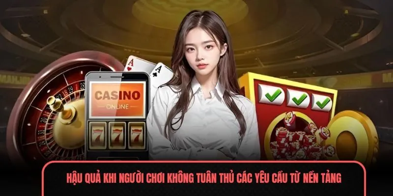 Điều Khoản Điều Kiện WINVN - Những Quy Định Quan Trọng 3 Hậu quả khi người chơi không tuân thủ các yêu cầu từ nền tảng